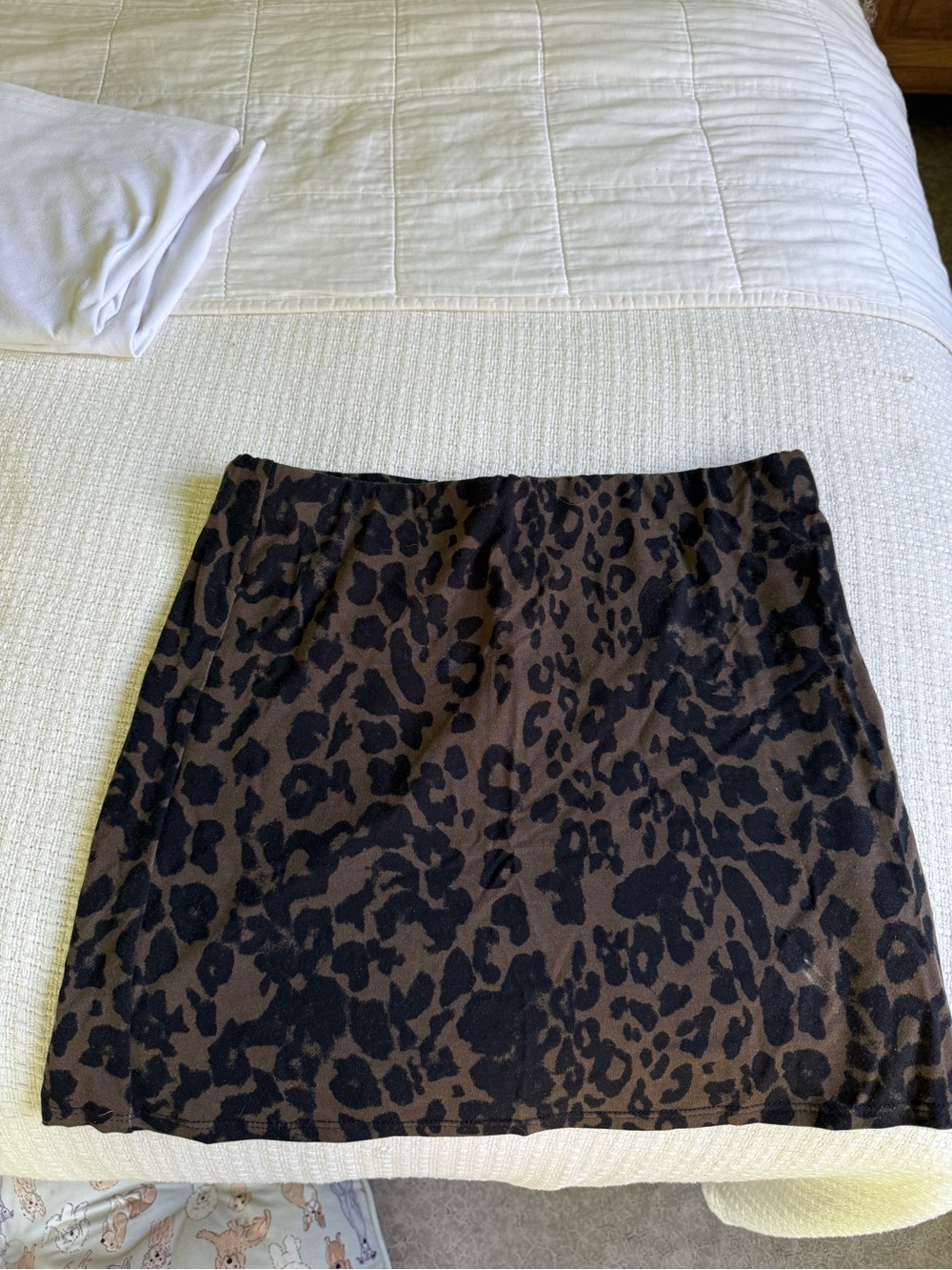 REFORMATION Women's Leopard Print Mini Skirt